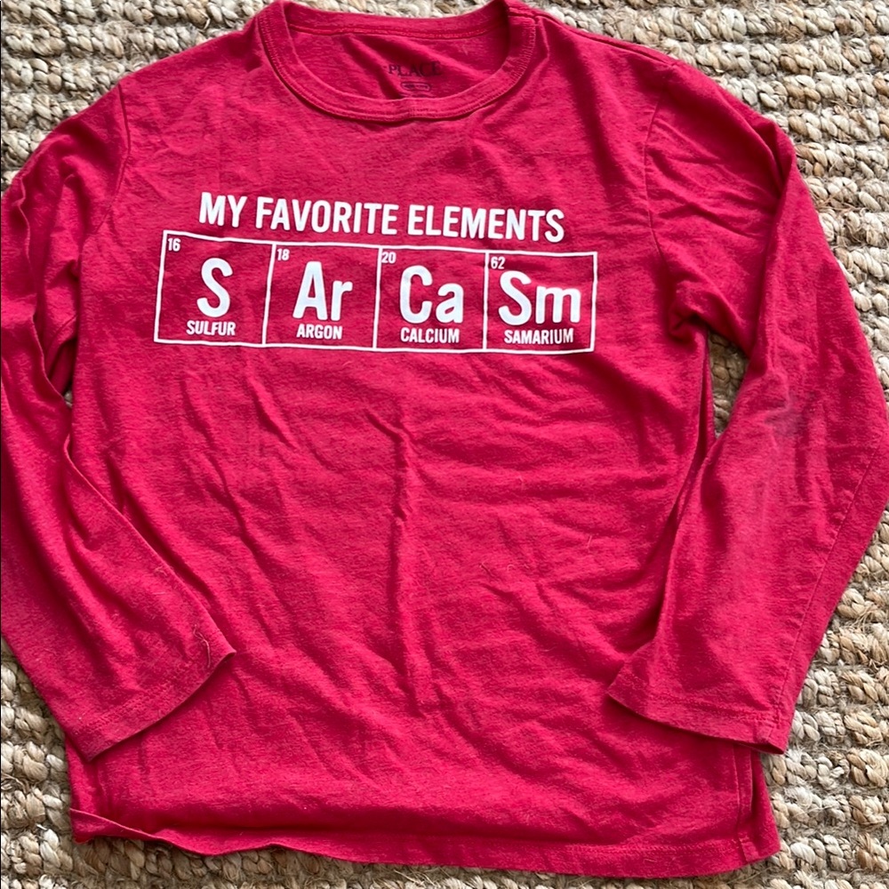 Red Graphic Kids Shirt